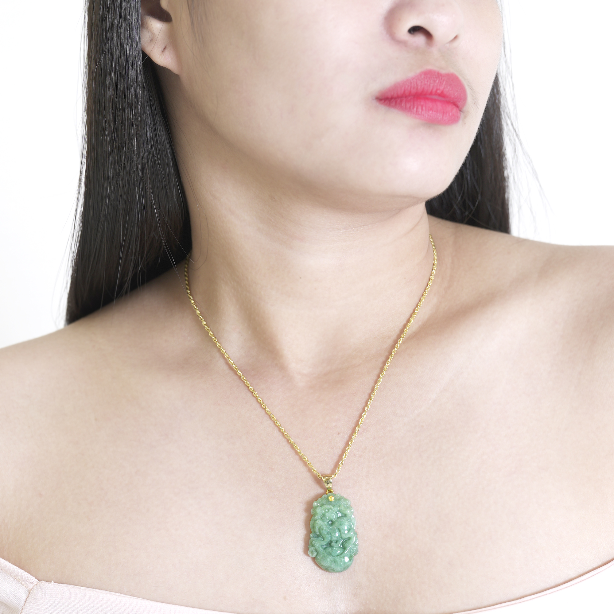 Chinese Zodiac Jade Pendant: Dog